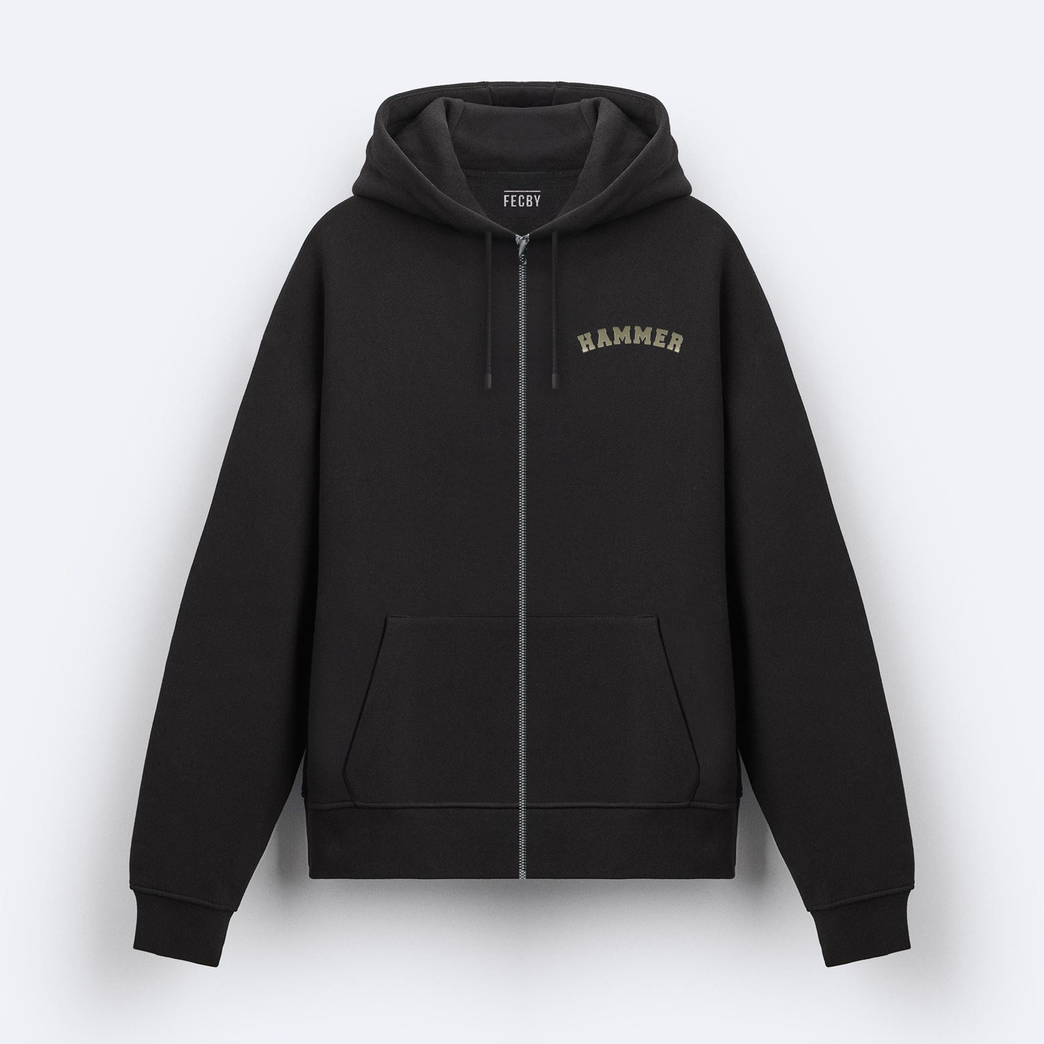 Hammer Fermuarlı Hoodie