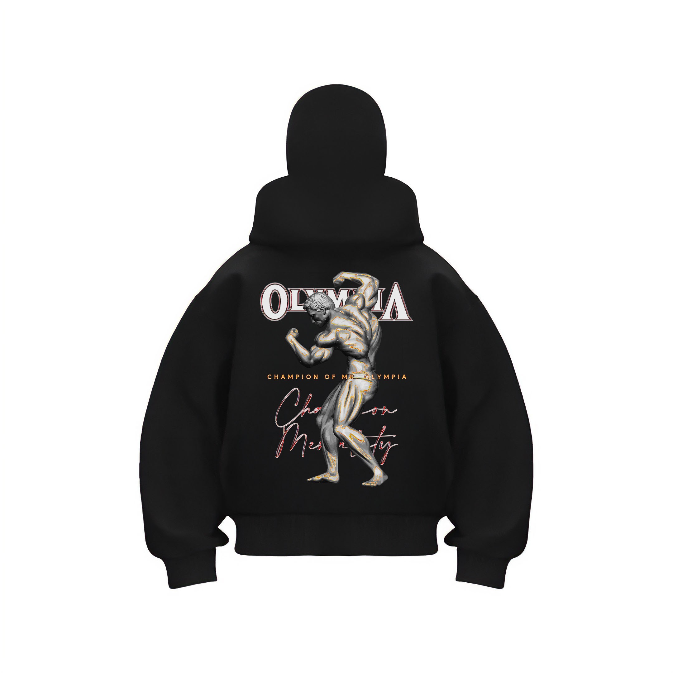Champion of MR. Olympia Ninja Kar Maskeli Fermuarlı Hoodie