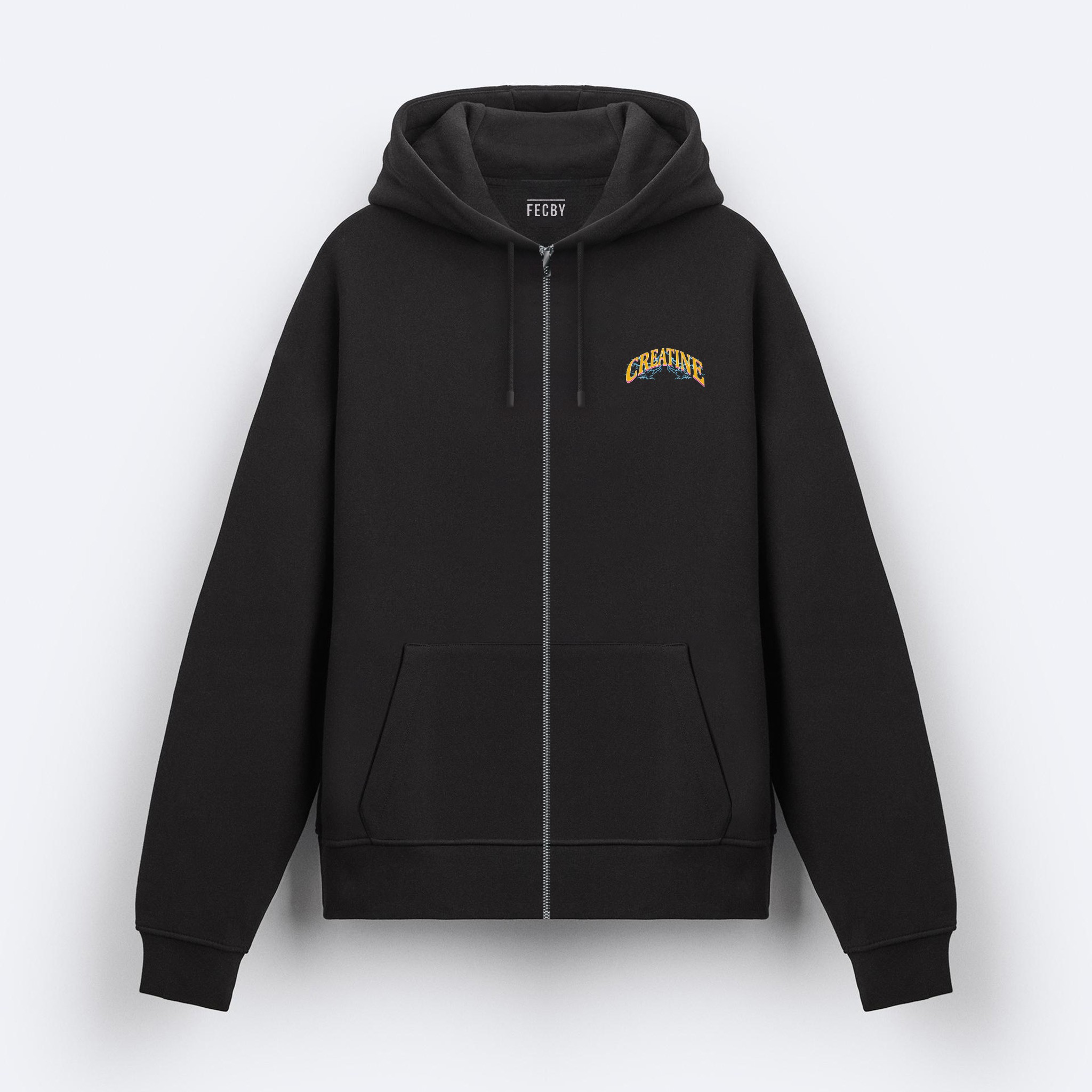 Creatine Fermuarlı Hoodie