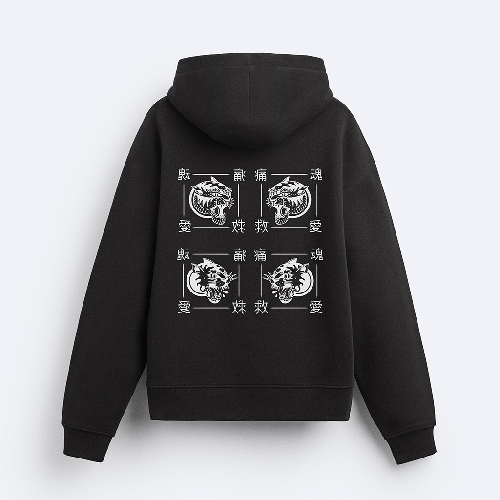 4 Tiger Kapşonlu Sweatshirt