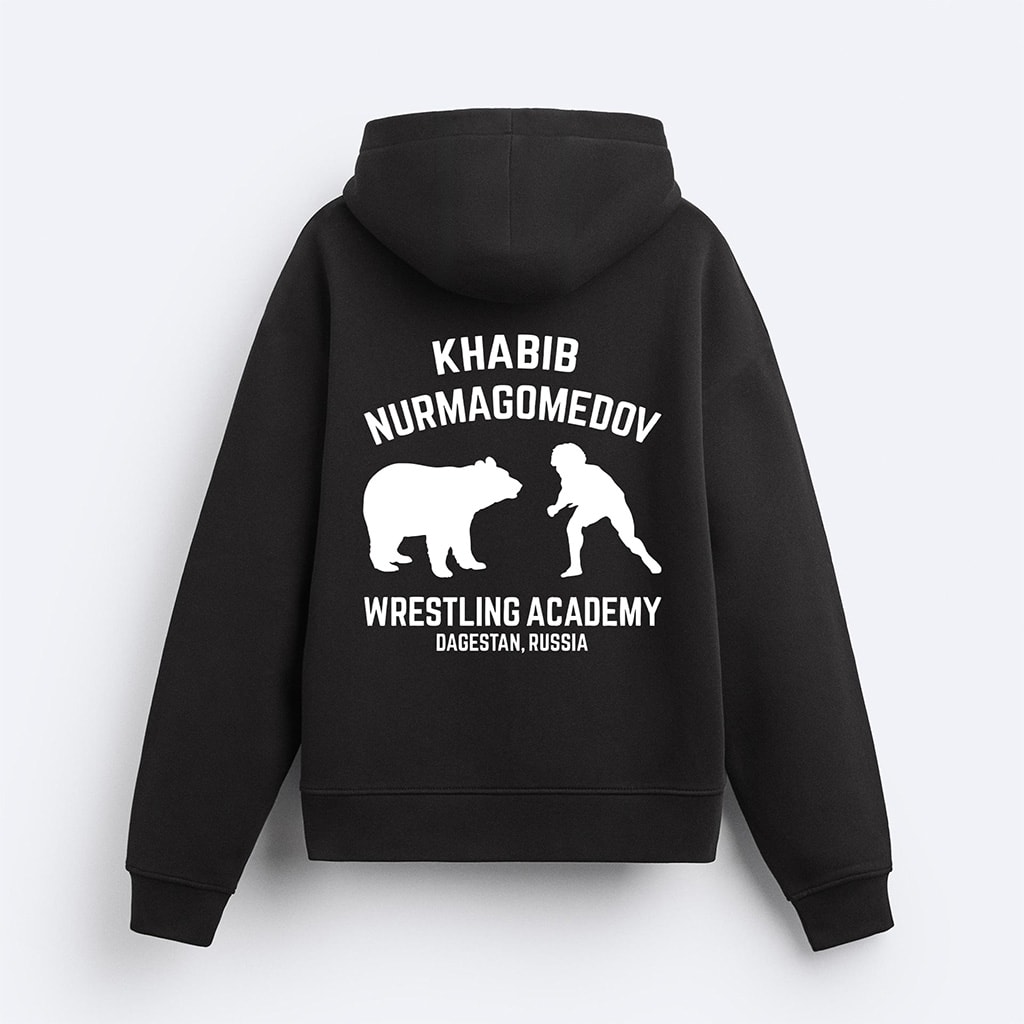 Khabib Wrestling Academy Fermuarlı Hoodie