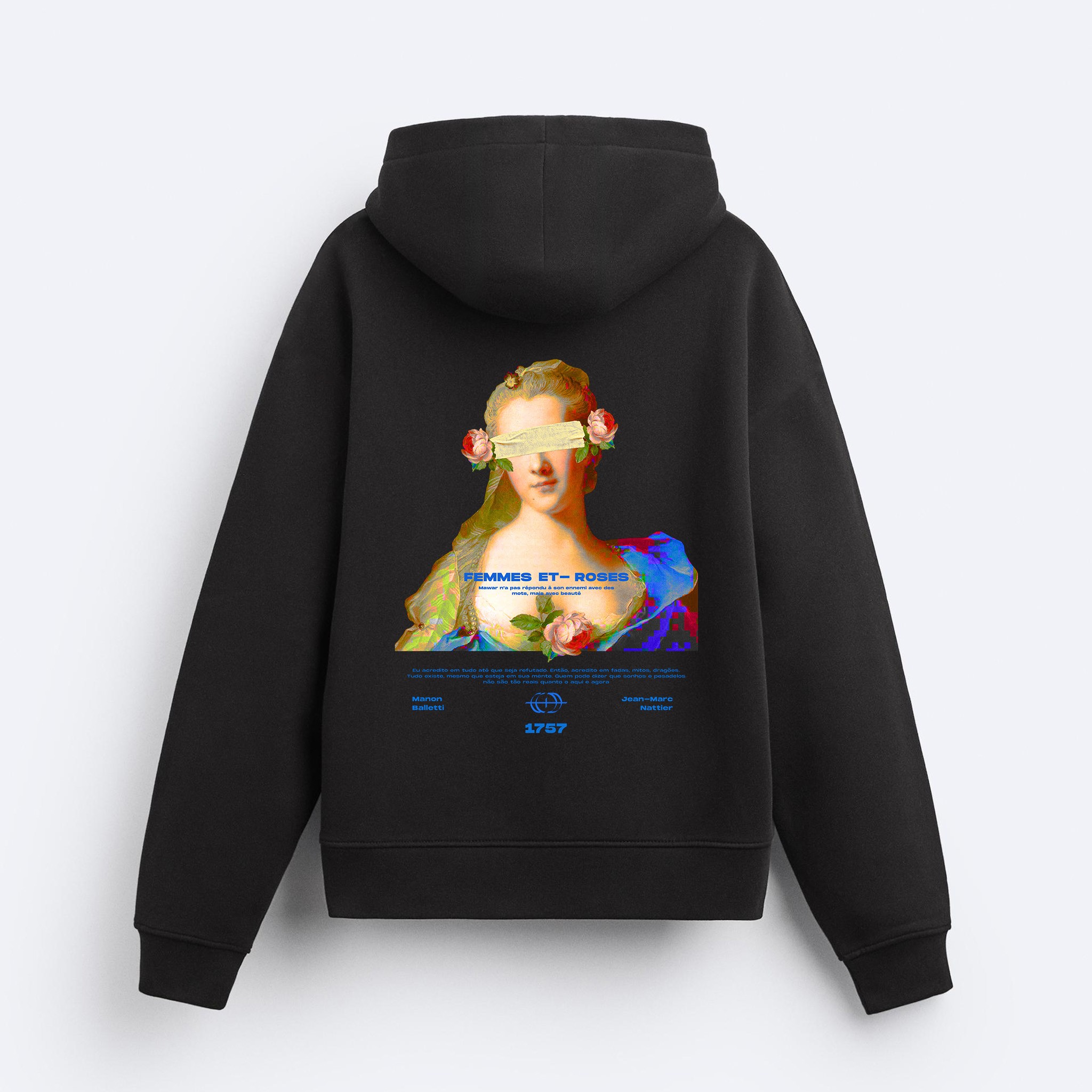 Femmes Et Roses Fermuarlı Hoodie