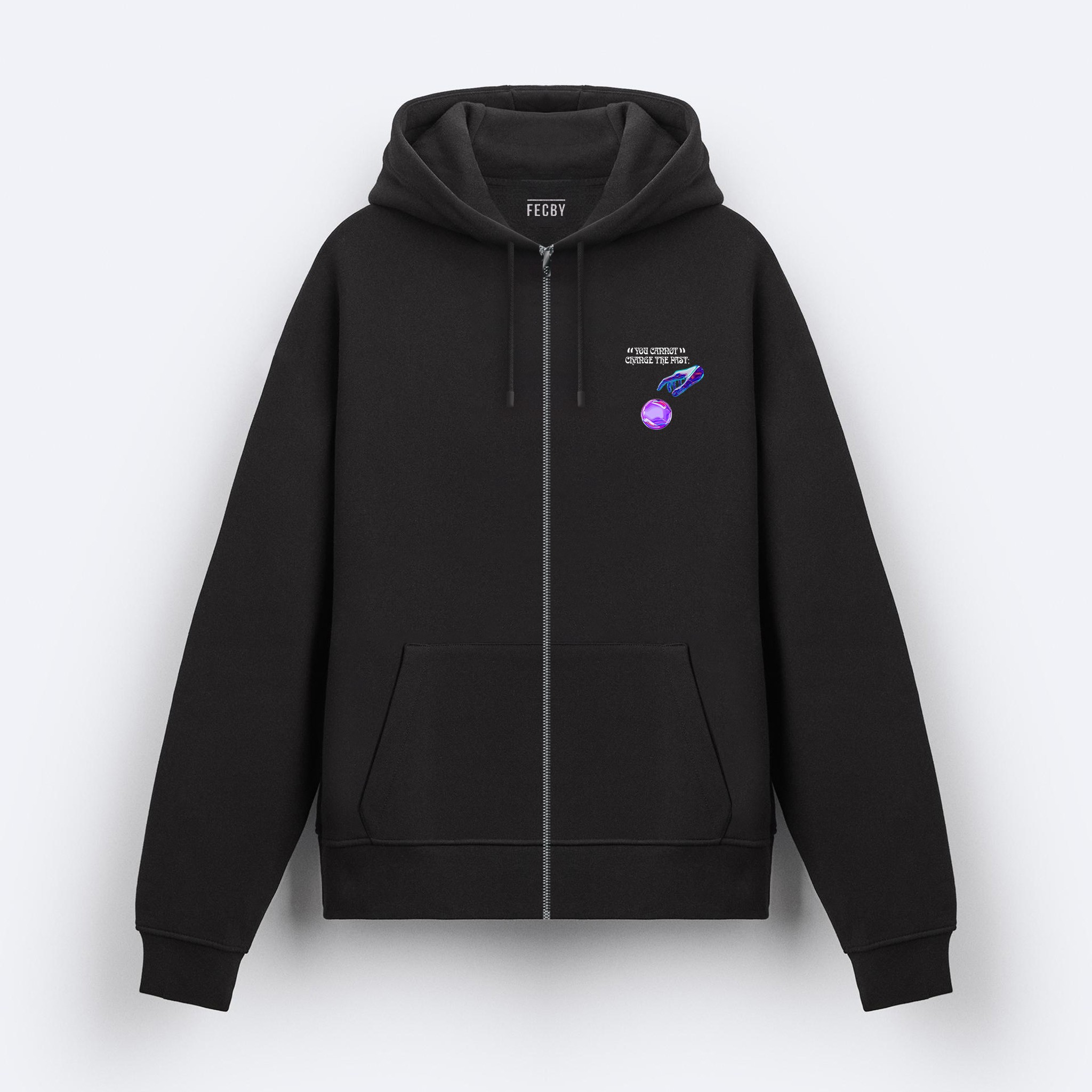 Change the Future Fermuarlı Hoodie