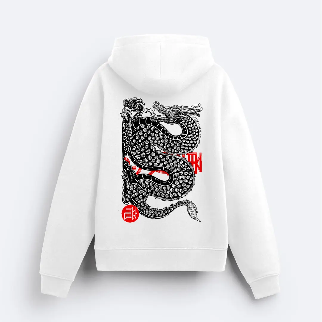 Chinese Green Dragon Print Women's Sweatshirt