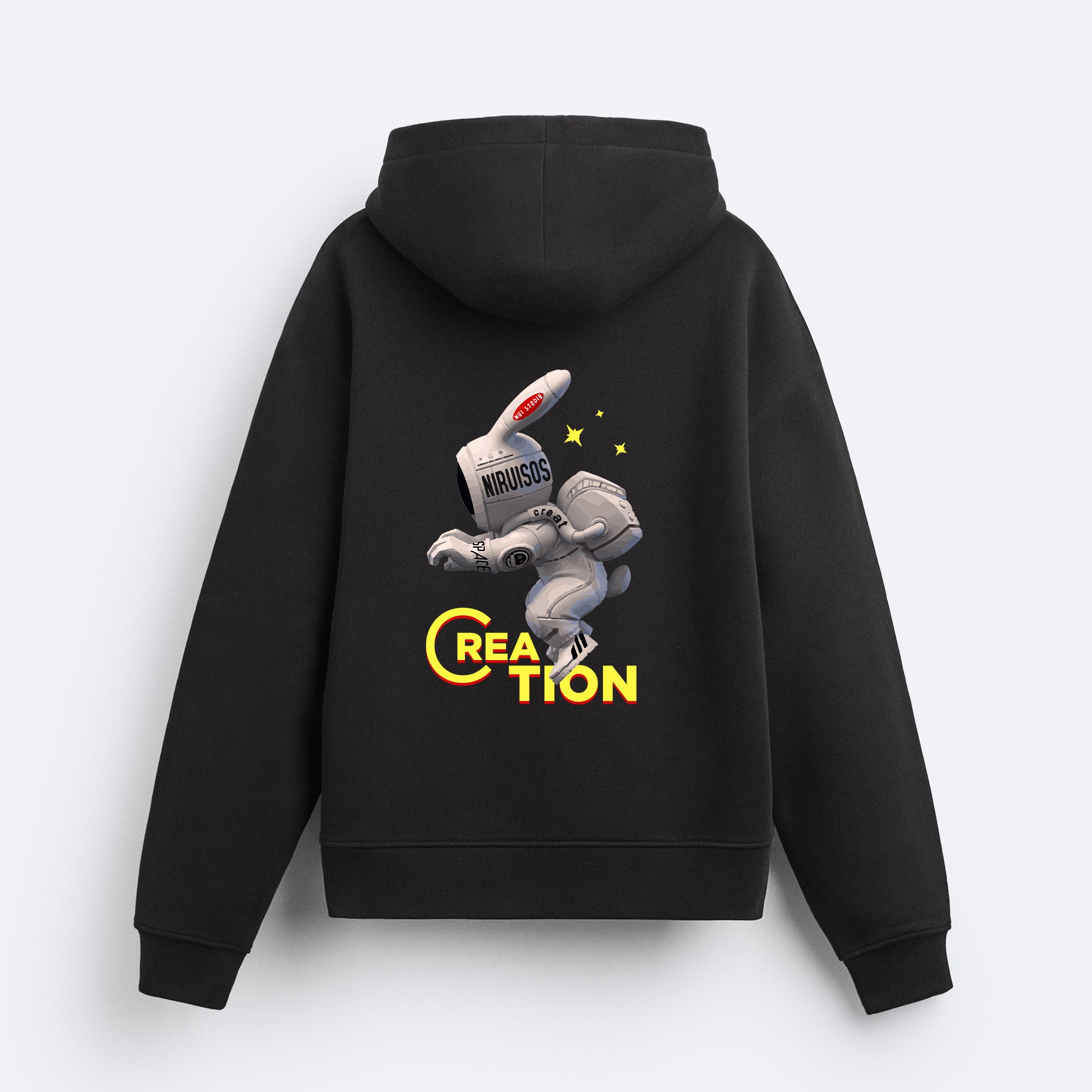 Creation Bunny Fermuarlı Hoodie