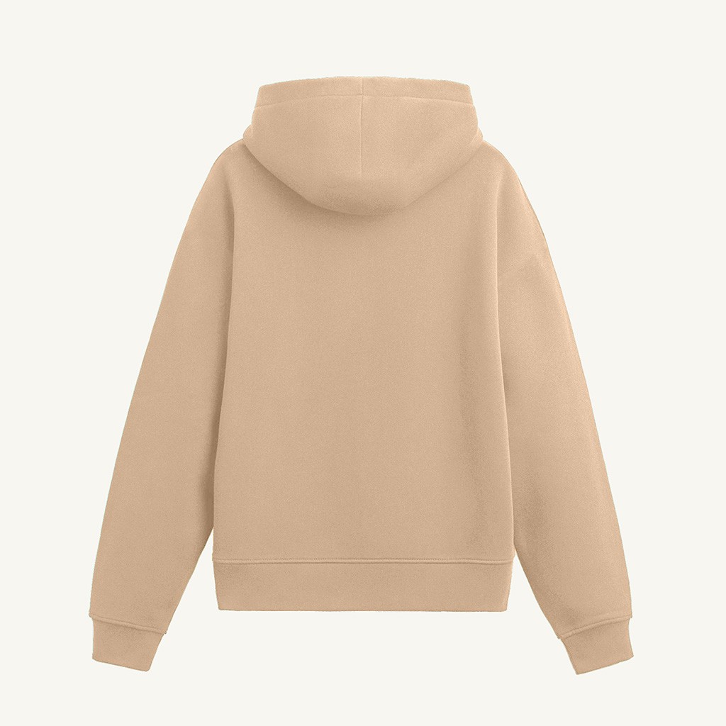 Basic Camel Kapşonlu Sweatshirt
