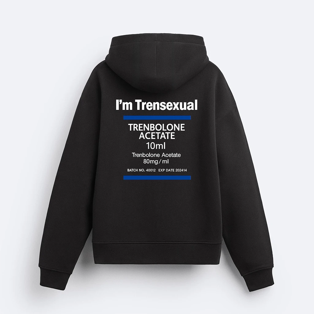 I'm Trensexual Barcode Kapşonlu Sweatshirt