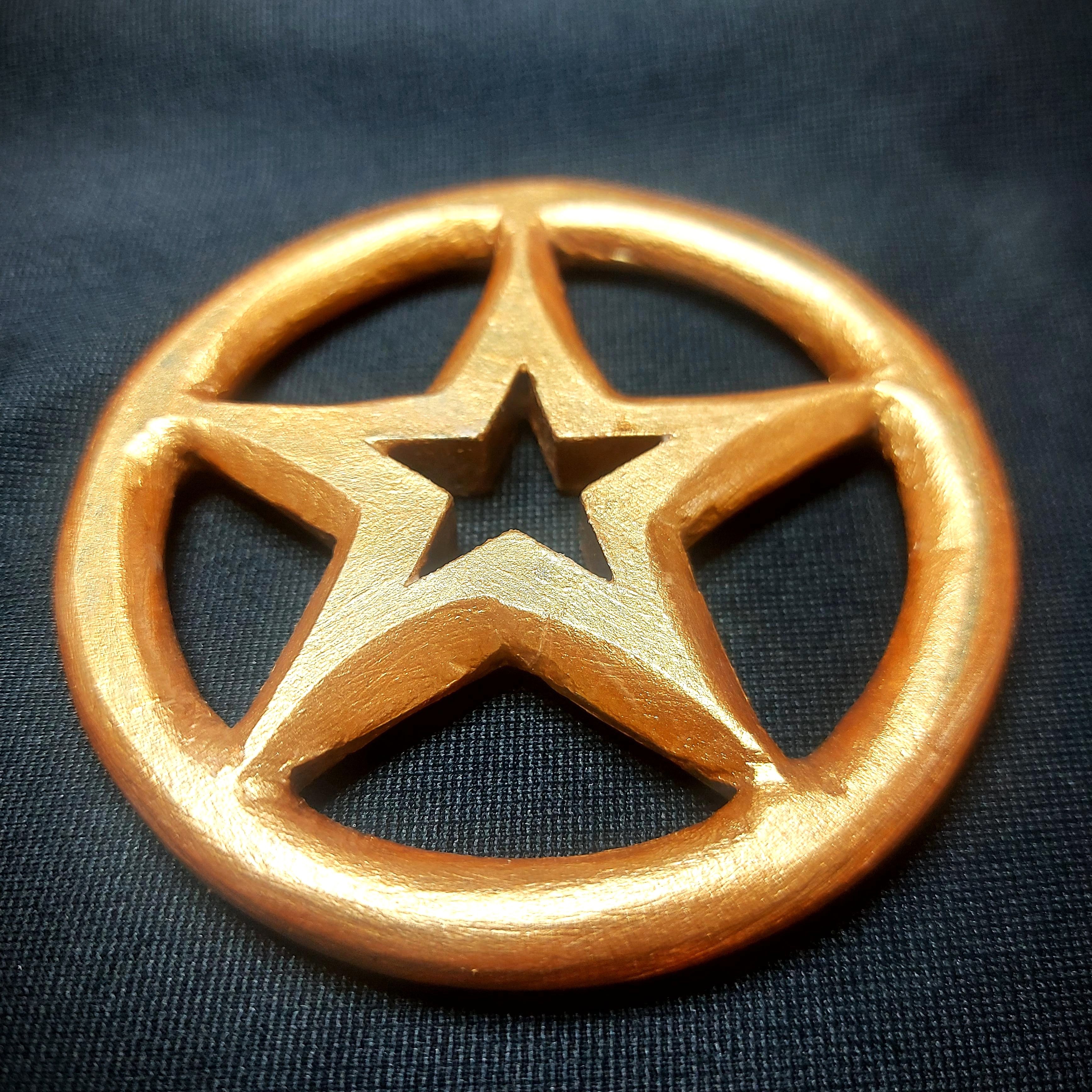 Bakır Renk Pentagram