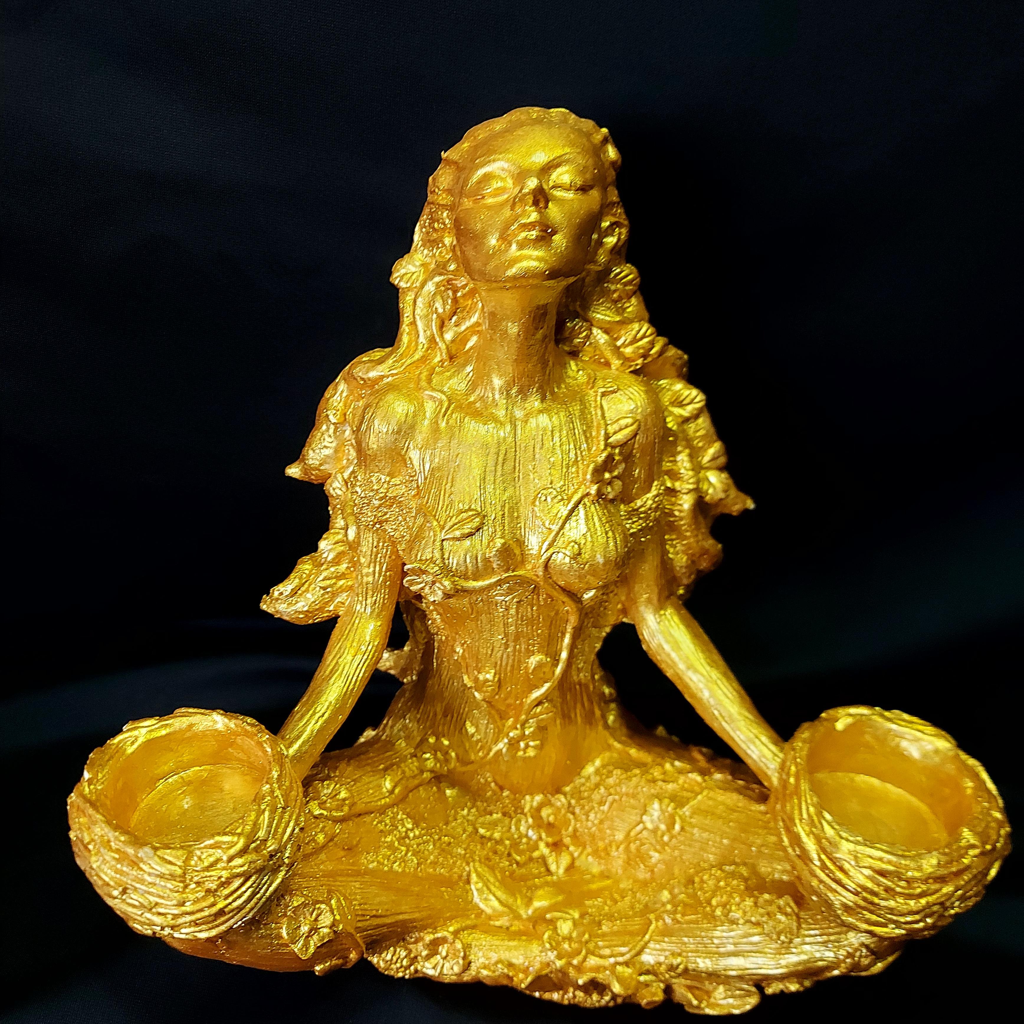 Nature Goddess Statue - Candle Holder