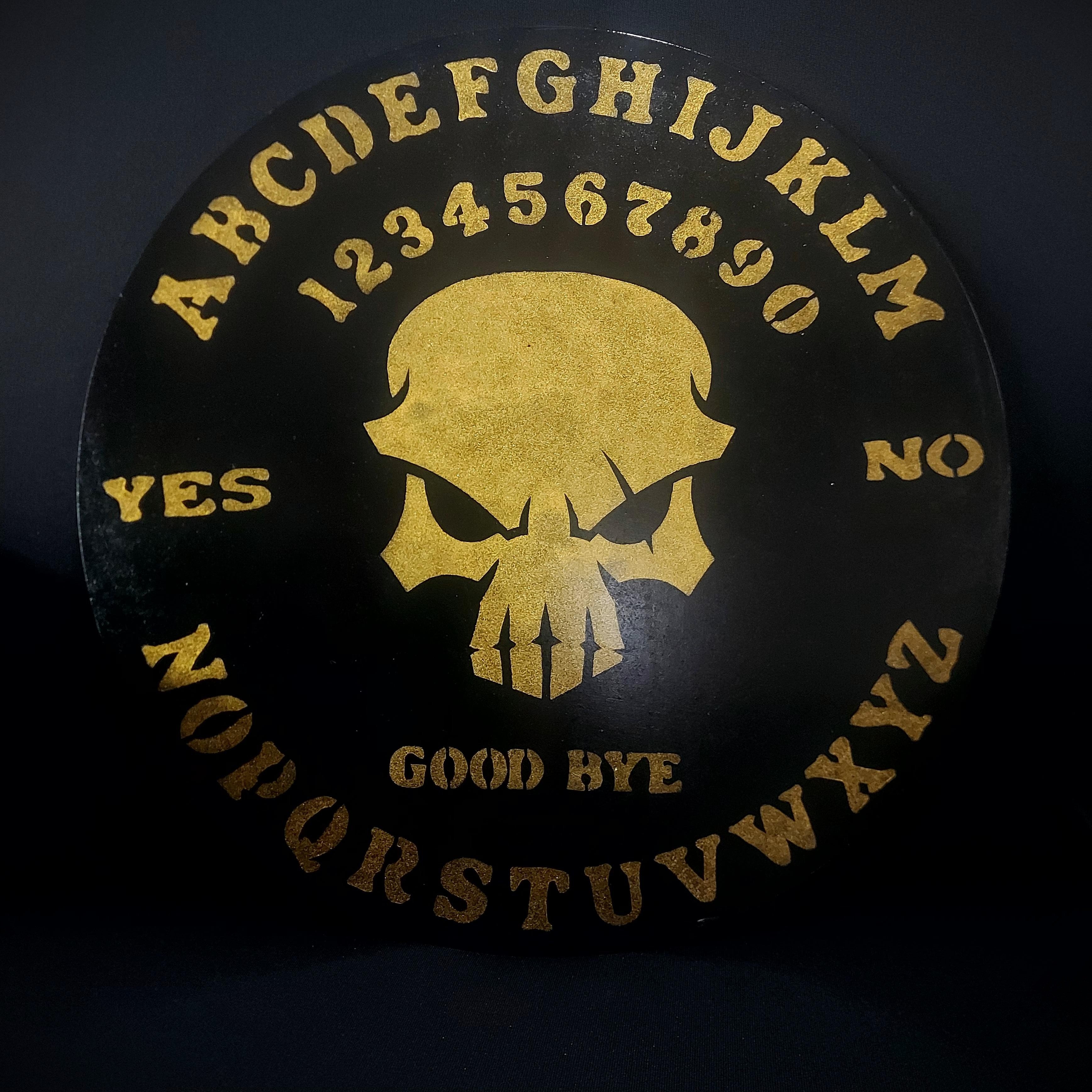 Gold Skull Ouija Board