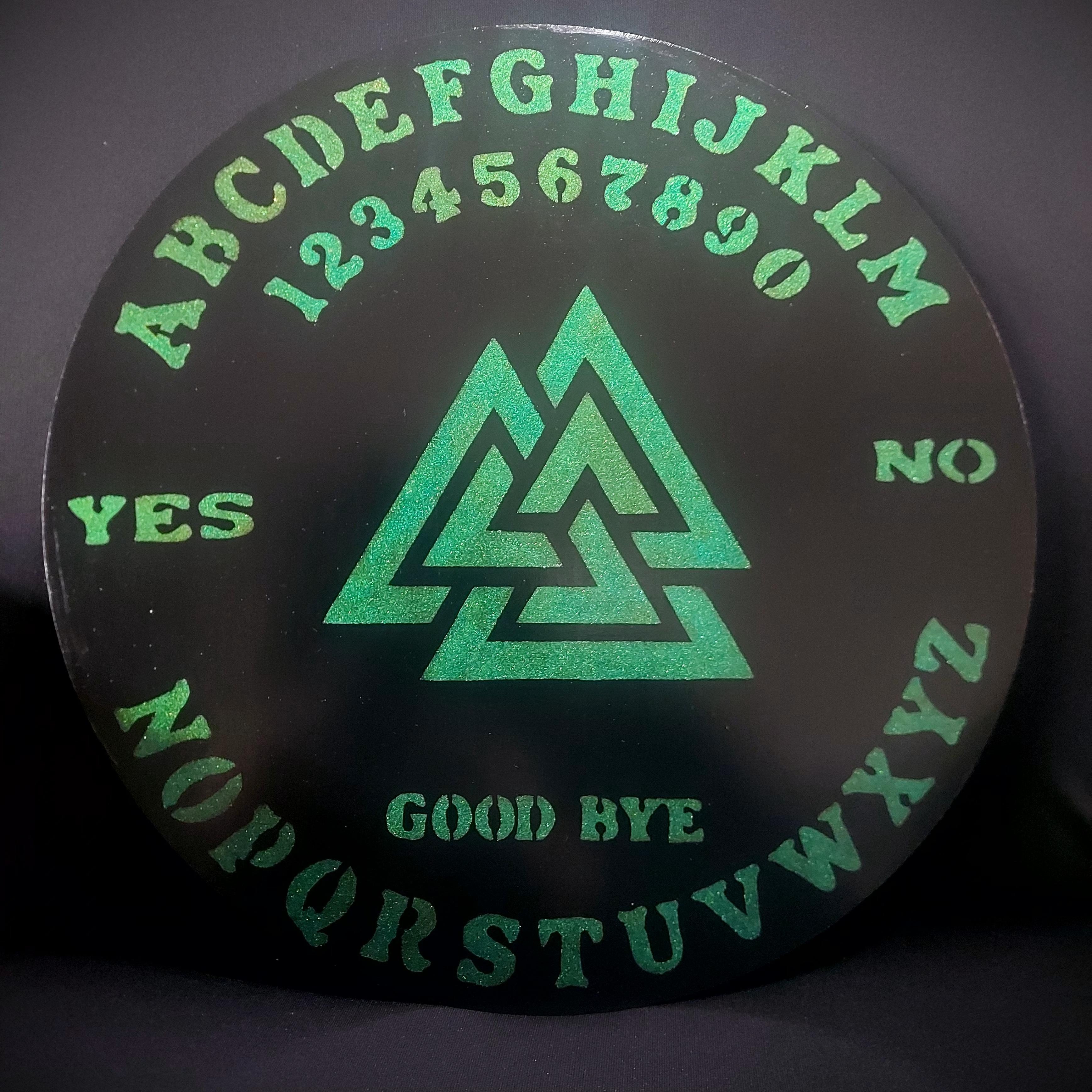 Green Valknut Ouija Board