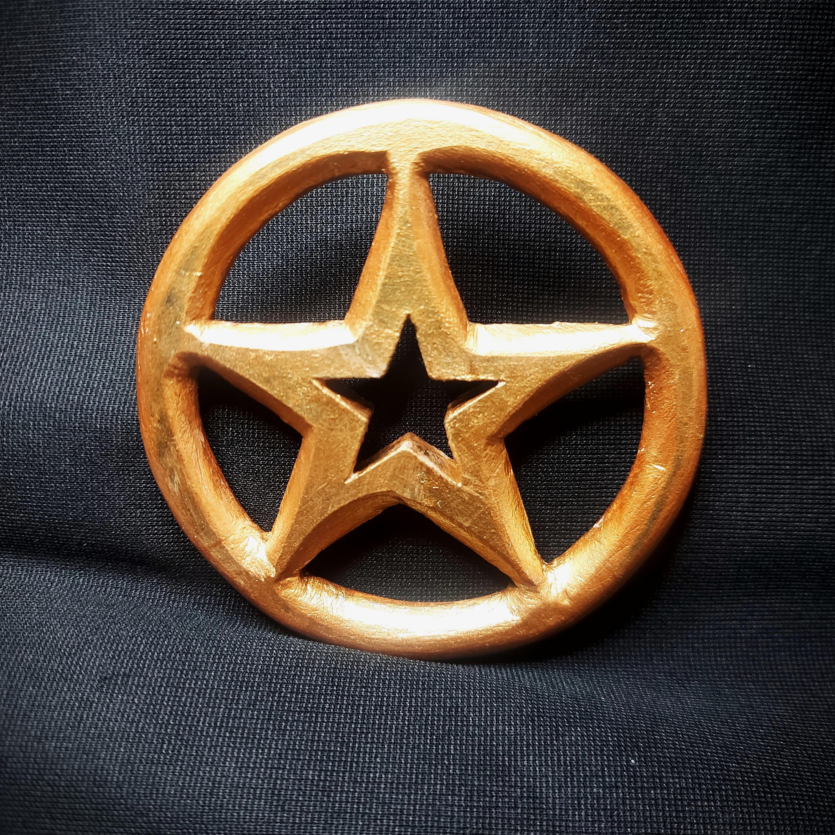 Bakır Renk Pentagram