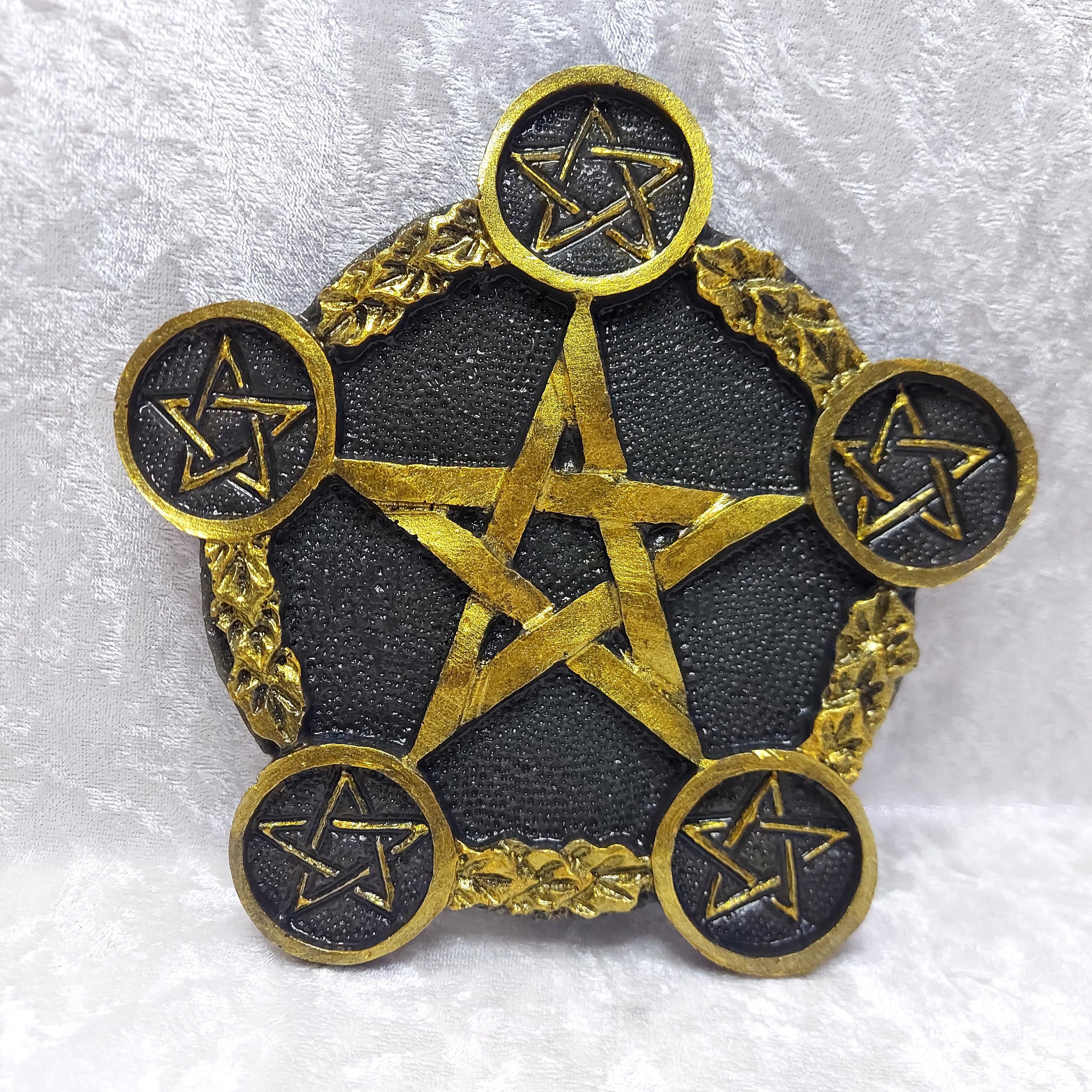5'li Tealight mumluk Altar Plakası Epoksi