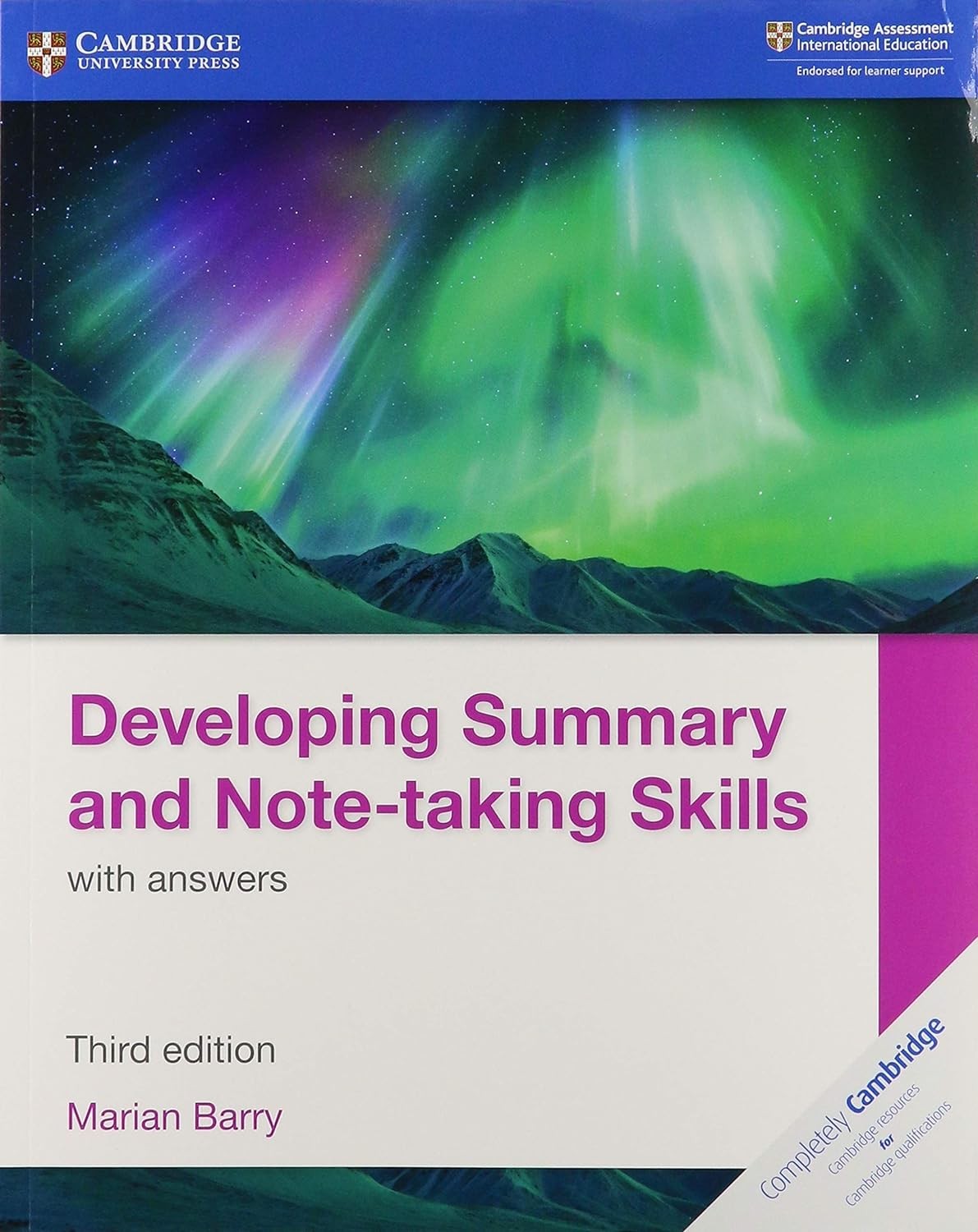 Cambridge Developing Summary And Note-Taking Skills With Answers