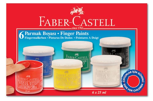 Faber Castel Parmak Boyası 6 Renk 25 Ml