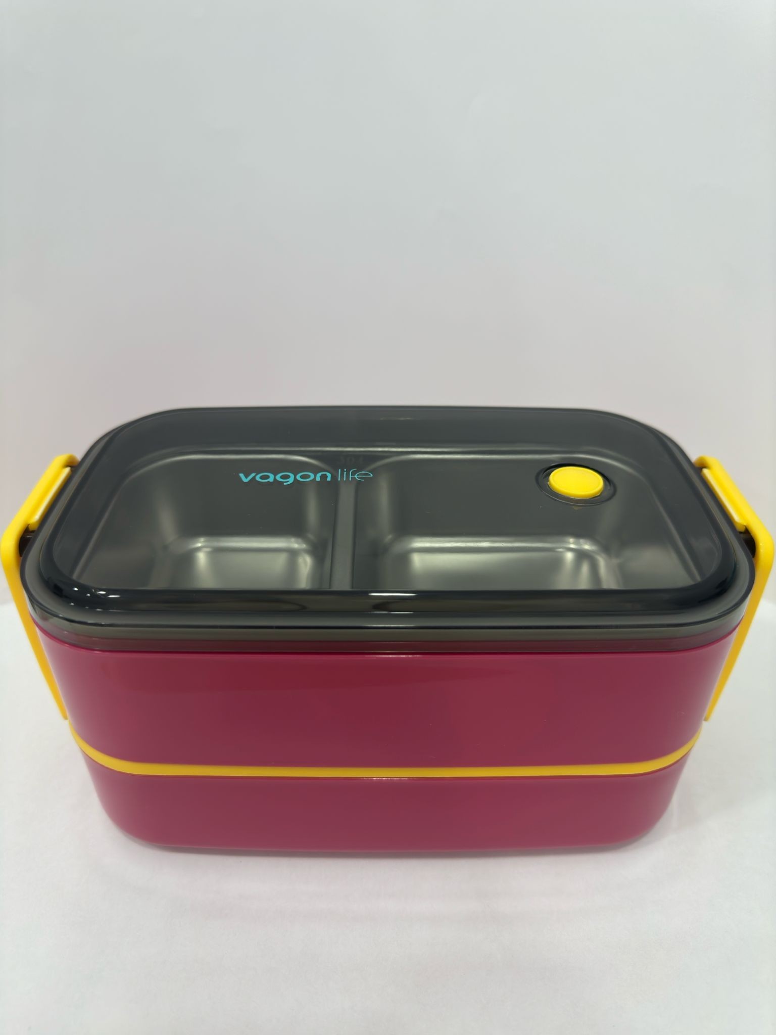 VGN- BL50002-2 1400 ml Çelik Lunch Box (Yemek Kabı / Pembe)