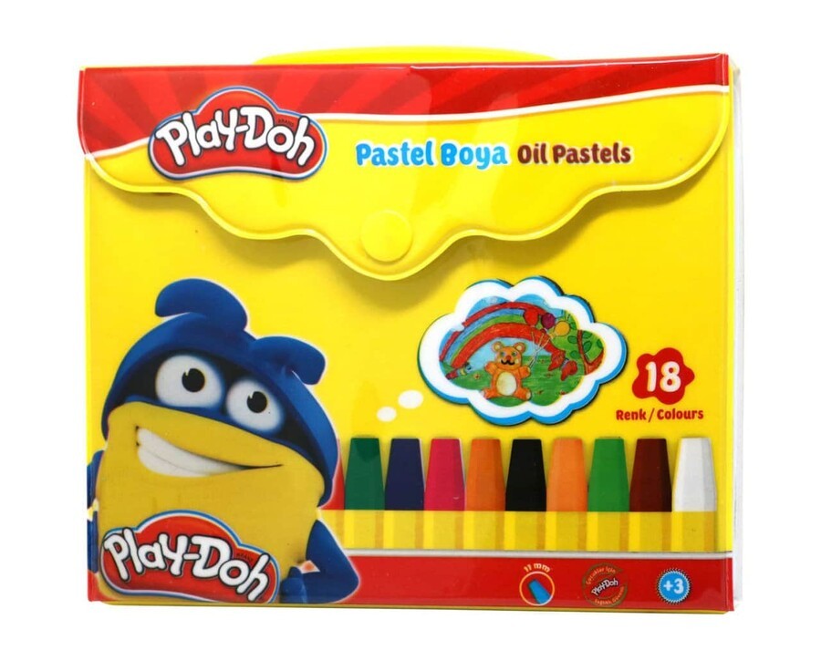 Play-Doh Çantalı Pastel Boya 18 Renk