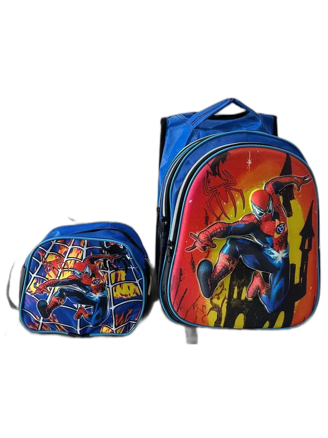3D Kabartmalı Çizgi Film Karekter Desenli Okul Çantası - çok renkli2