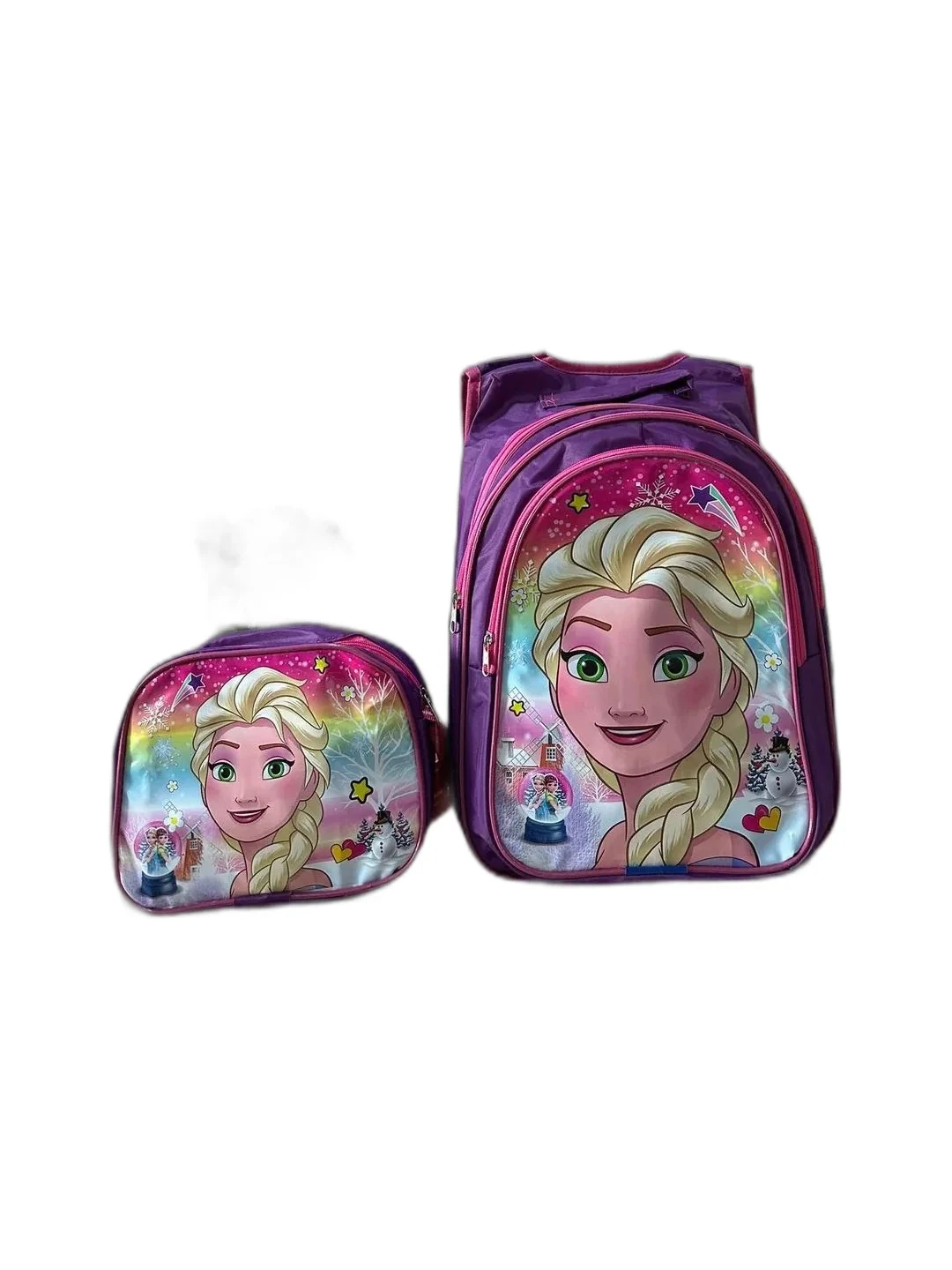 Çizgi Film Karekter Baskı Beslenmeli Okul Çantası - çok renkli7