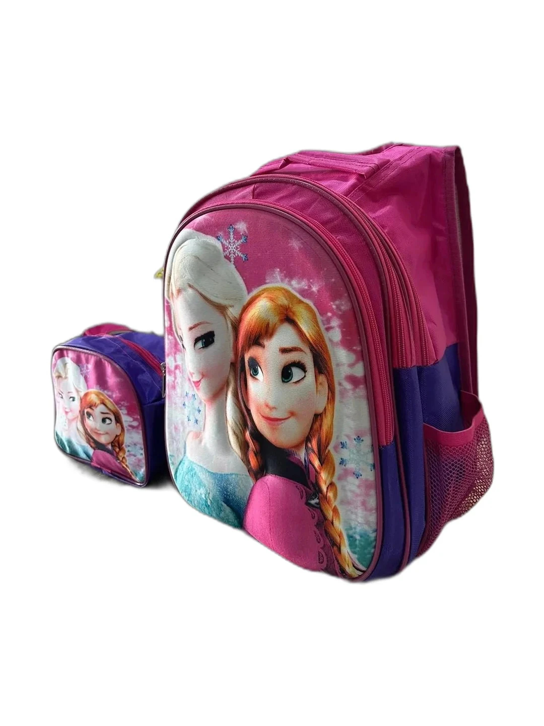 3D Kabartmalı Çizgi Film Karekter Desenli Okul Çantası