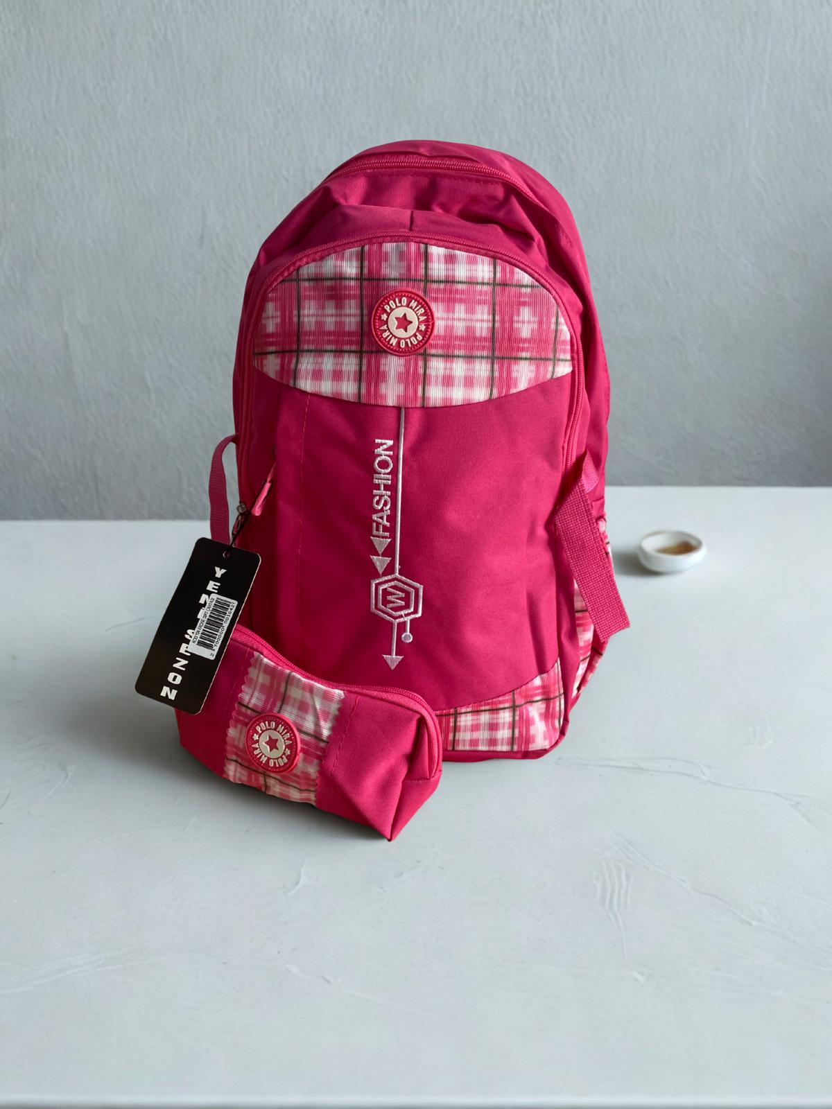 Fashion Kalemlikli Sırt Çantası - Pembe