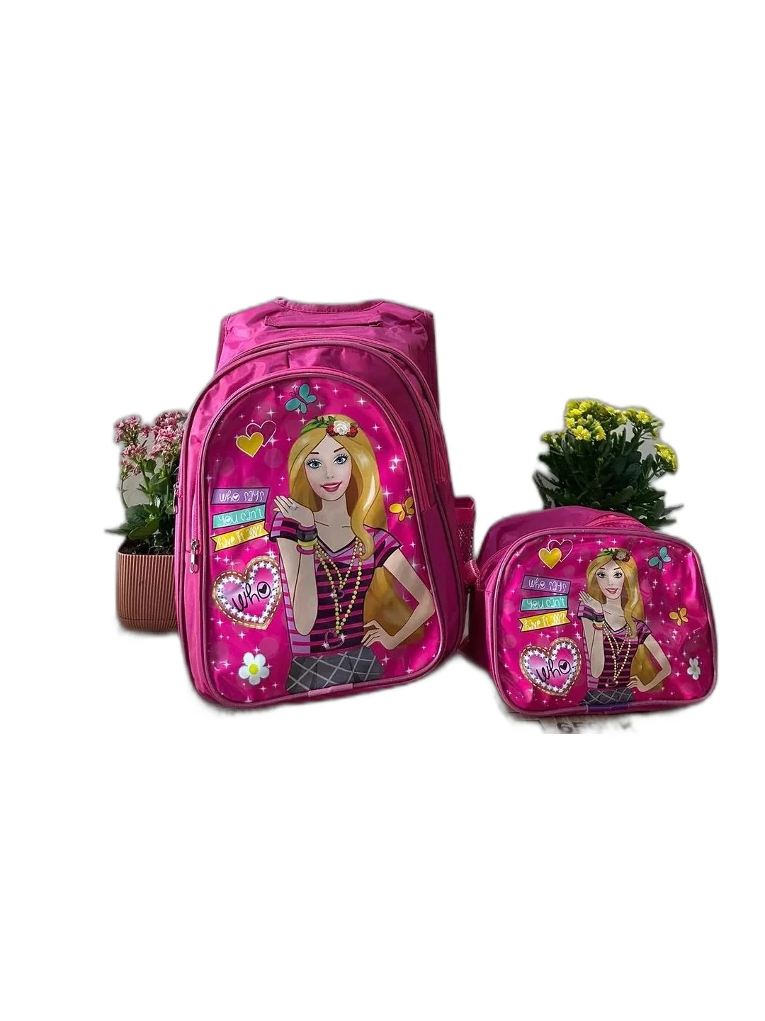 Çizgi Film Karekter Baskı Beslenmeli Okul Çantası - çok renkli6