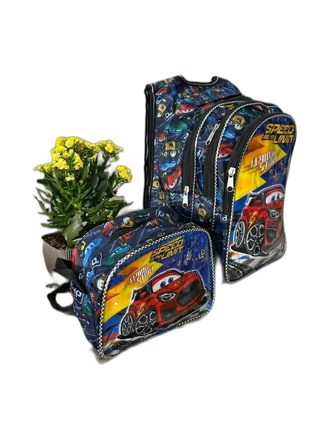 Işıklı Çizgi Film Karekter Baskılı Okul Çantası