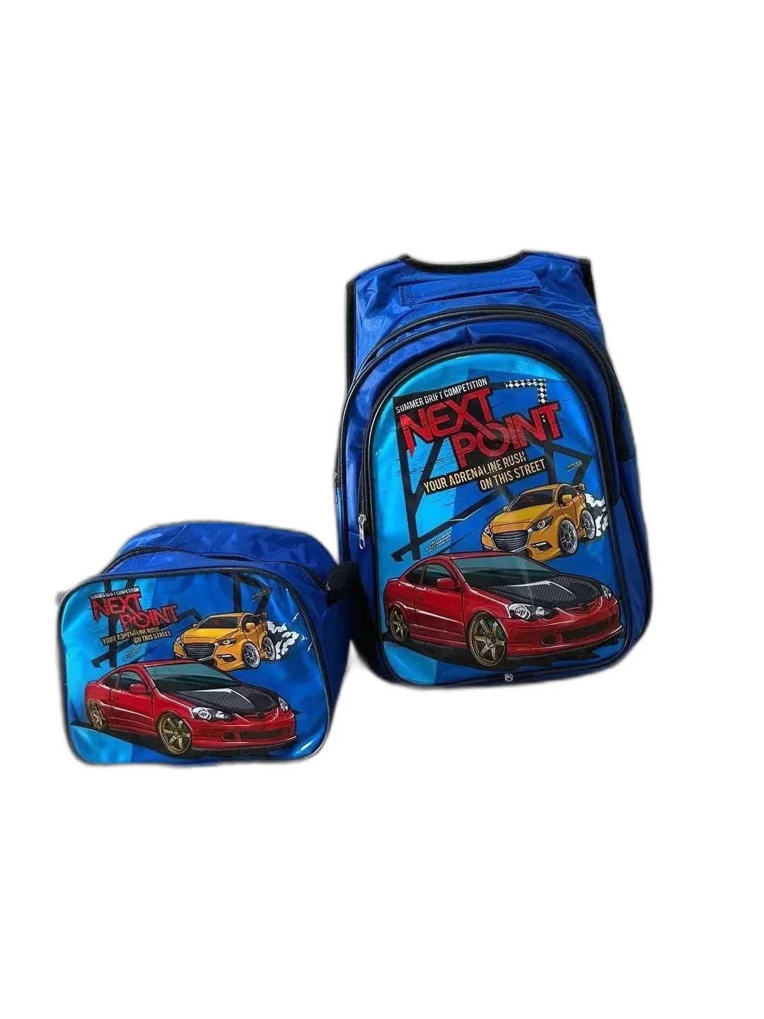 Çizgi Film Karekter Baskı Beslenmeli Okul Çantası - çok renkli2