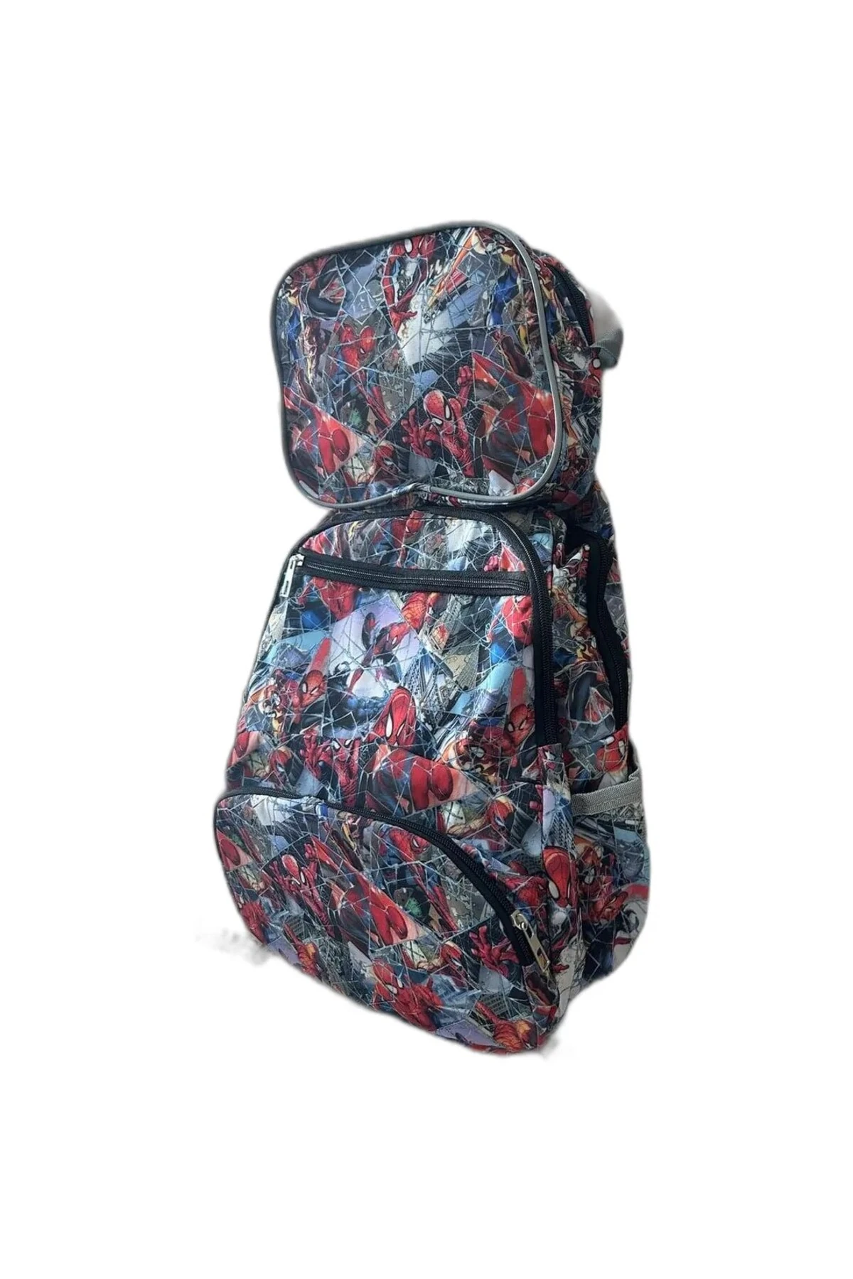 Örümcek Adam Desen Beslenmeli Okul Çantası