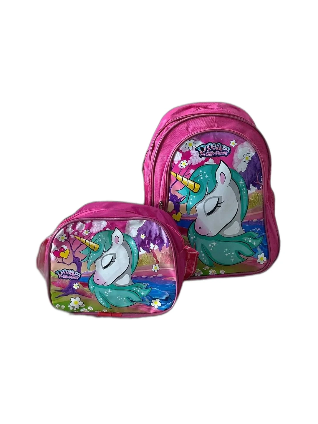 Çizgi Film Karekter Baskı Beslenmeli Okul Çantası - çok renkli3