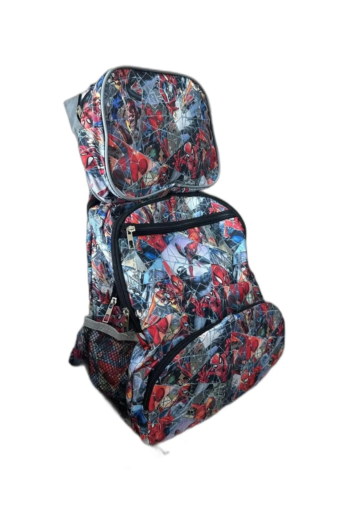 Örümcek Adam Desen Beslenmeli Okul Çantası