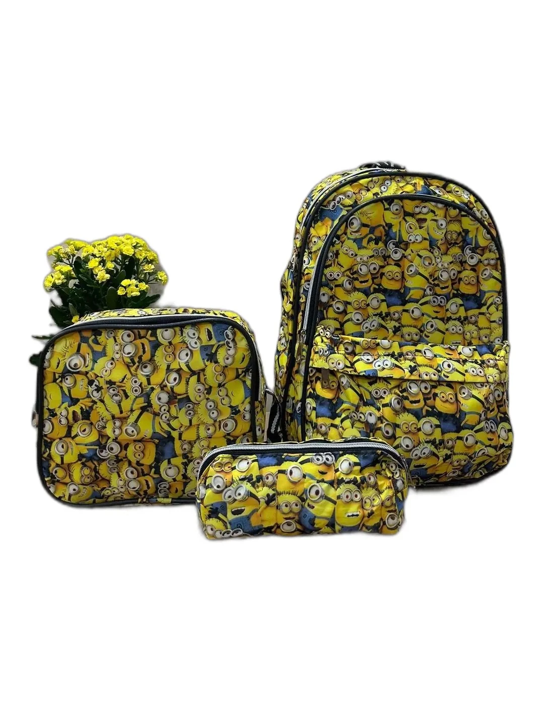 Çizgi Film Karakter Desen Beslenmeli Okul Çantası - çok renkli5