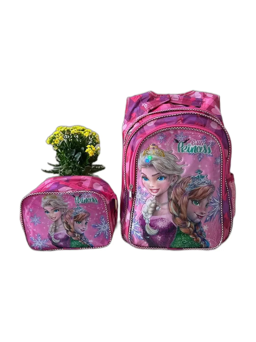 Işıklı Çizgi Film Karekter Baskılı Okul Çantası - çok renkli2