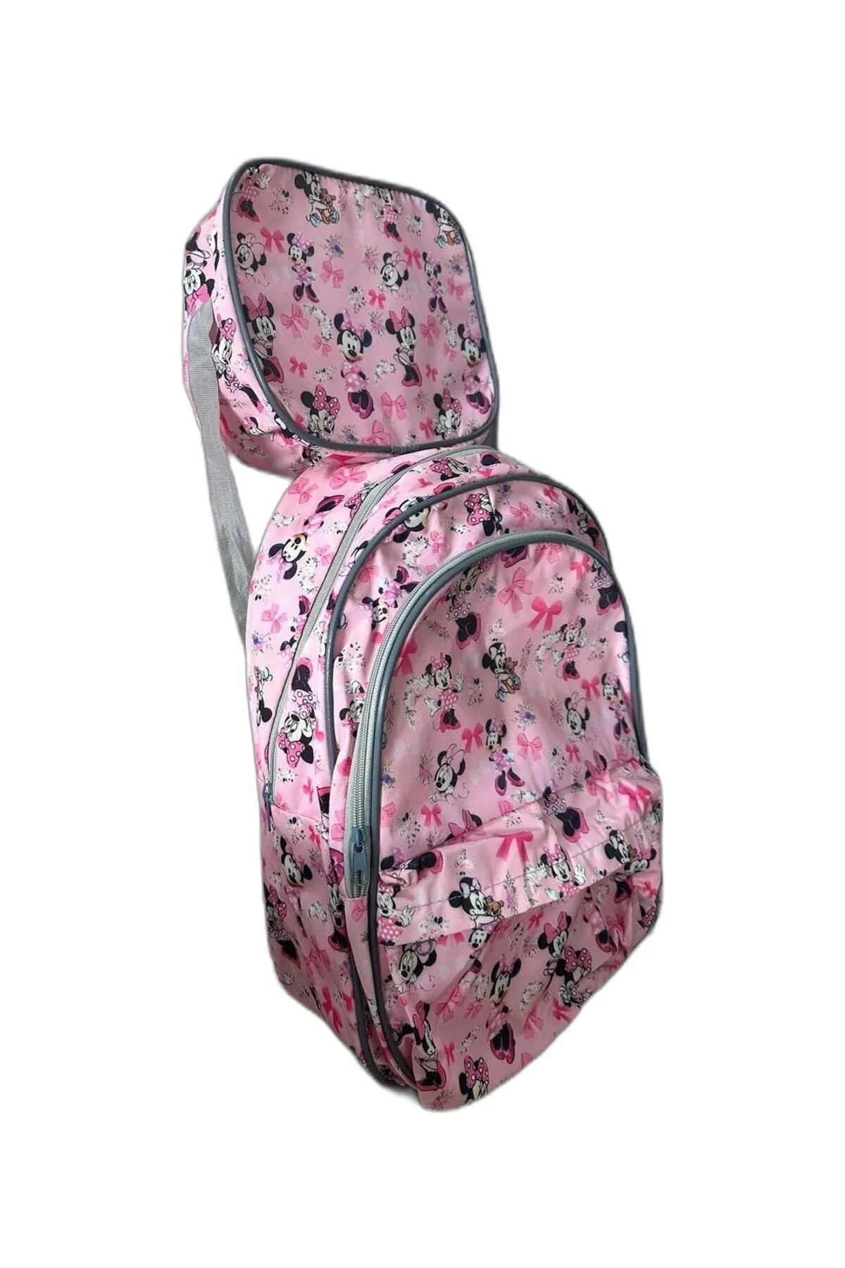 Micky Baskılı Beslenmeli Okul Çantası