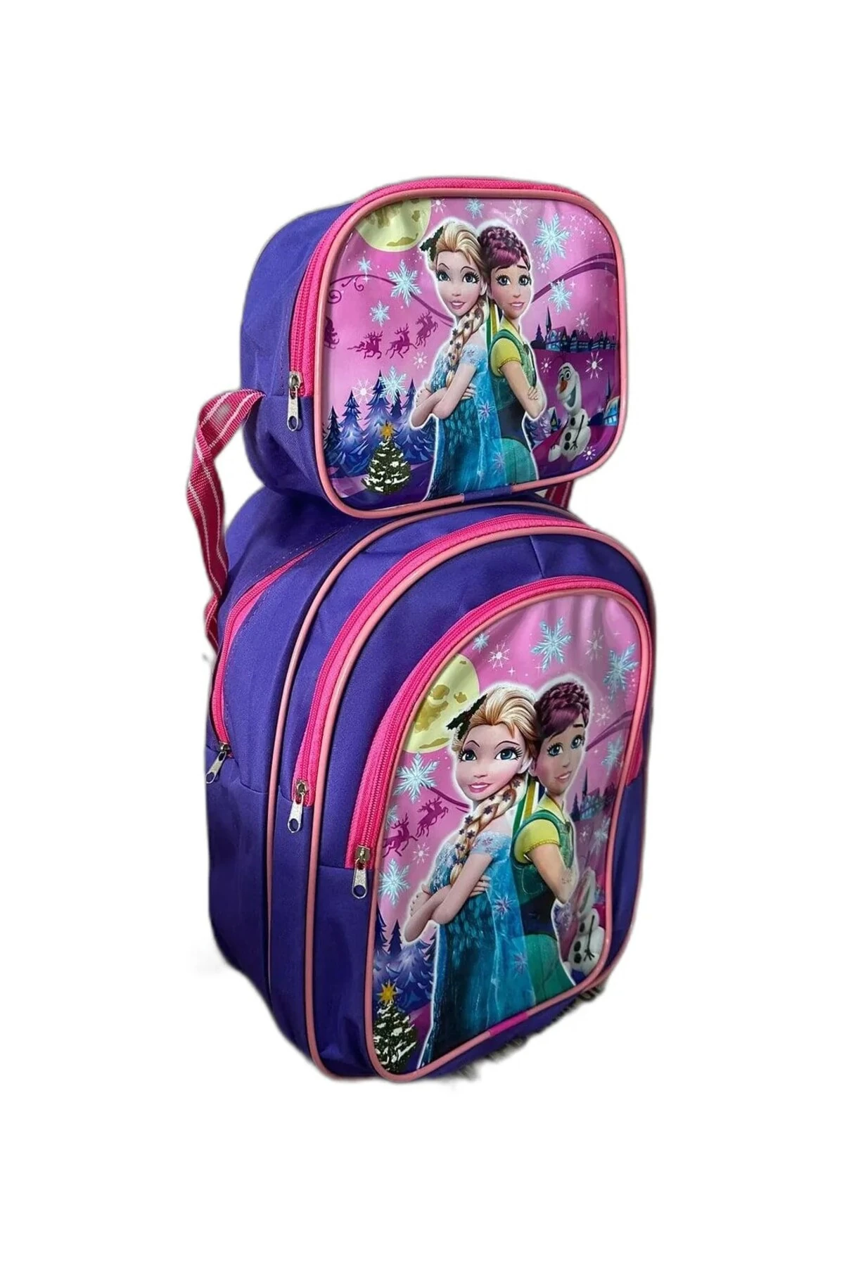 Prenses Baskı Beslenmeli Okul Çantası
