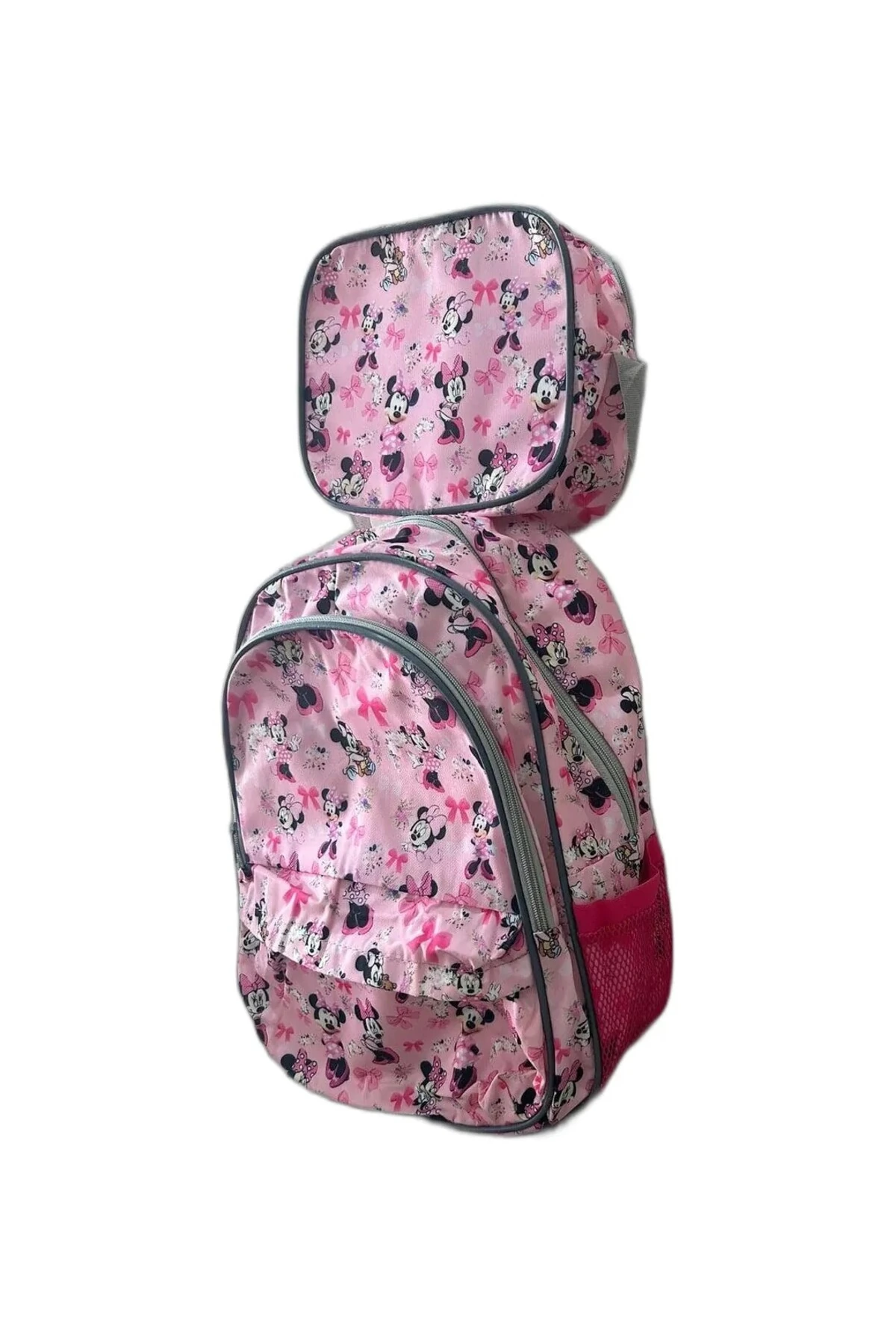 Micky Baskılı Beslenmeli Okul Çantası