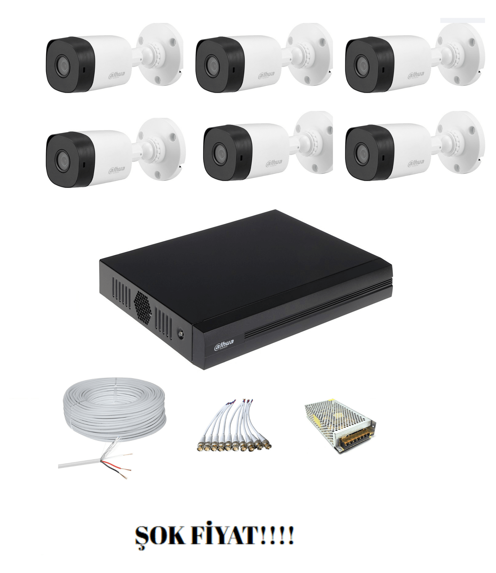 DAHUA 6'LI AHD SET