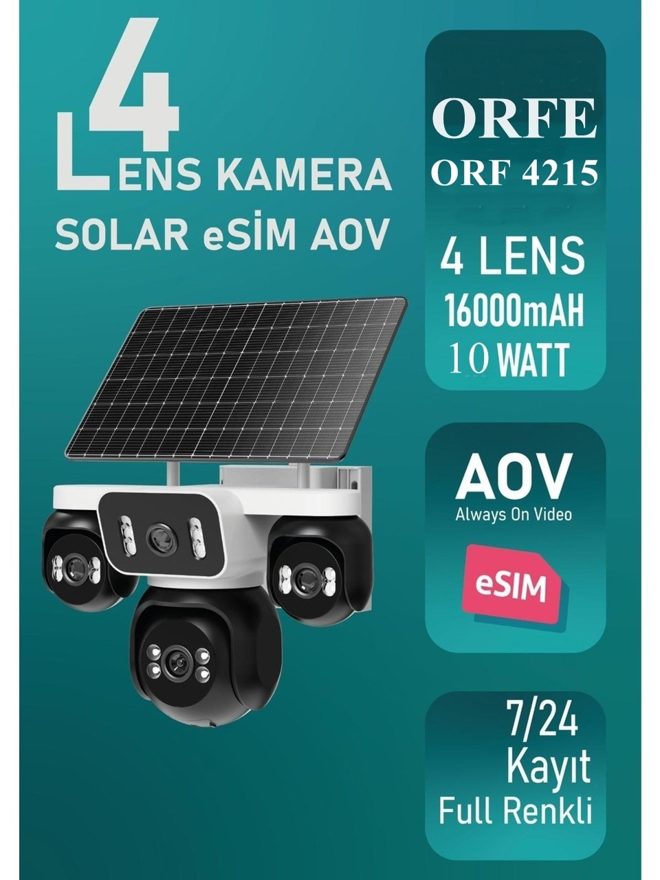 ORF-4215 4G Solar Kamera