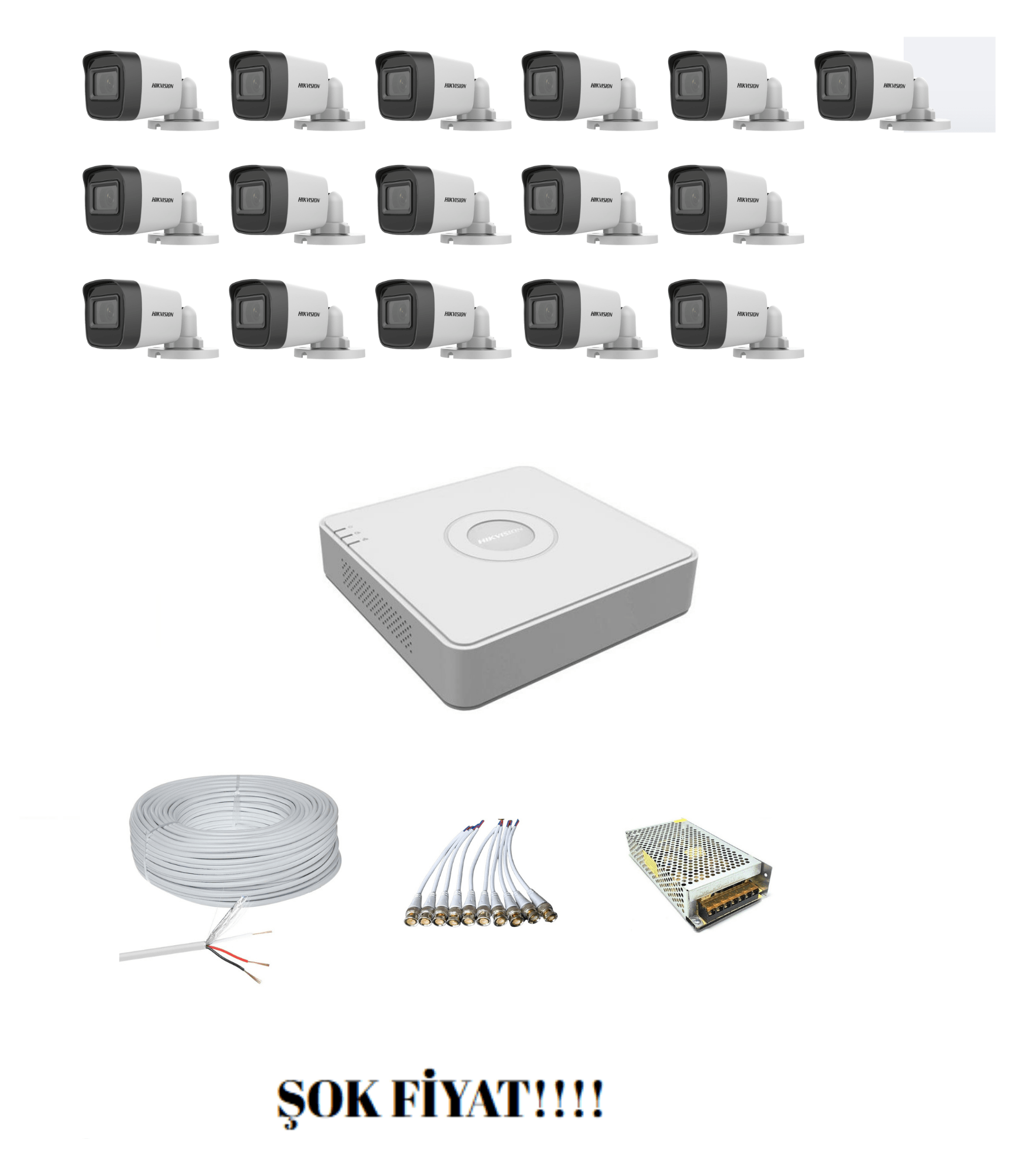 HİKVİSİON 16'LI AHD SET