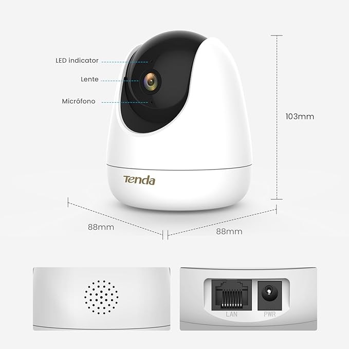 TENDA CP7 4 MP Pan/Tilt Wifi Güvenlik Kamerası