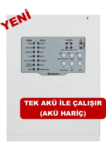 Teknim 2 Bölgeli Konvansiyonel Yangın Alarm Paneli