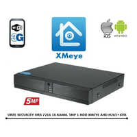 ORFE SECURITY ORS 7216 AHD 16 KANAL 1 SES 5MP XMEYE AHD DVR