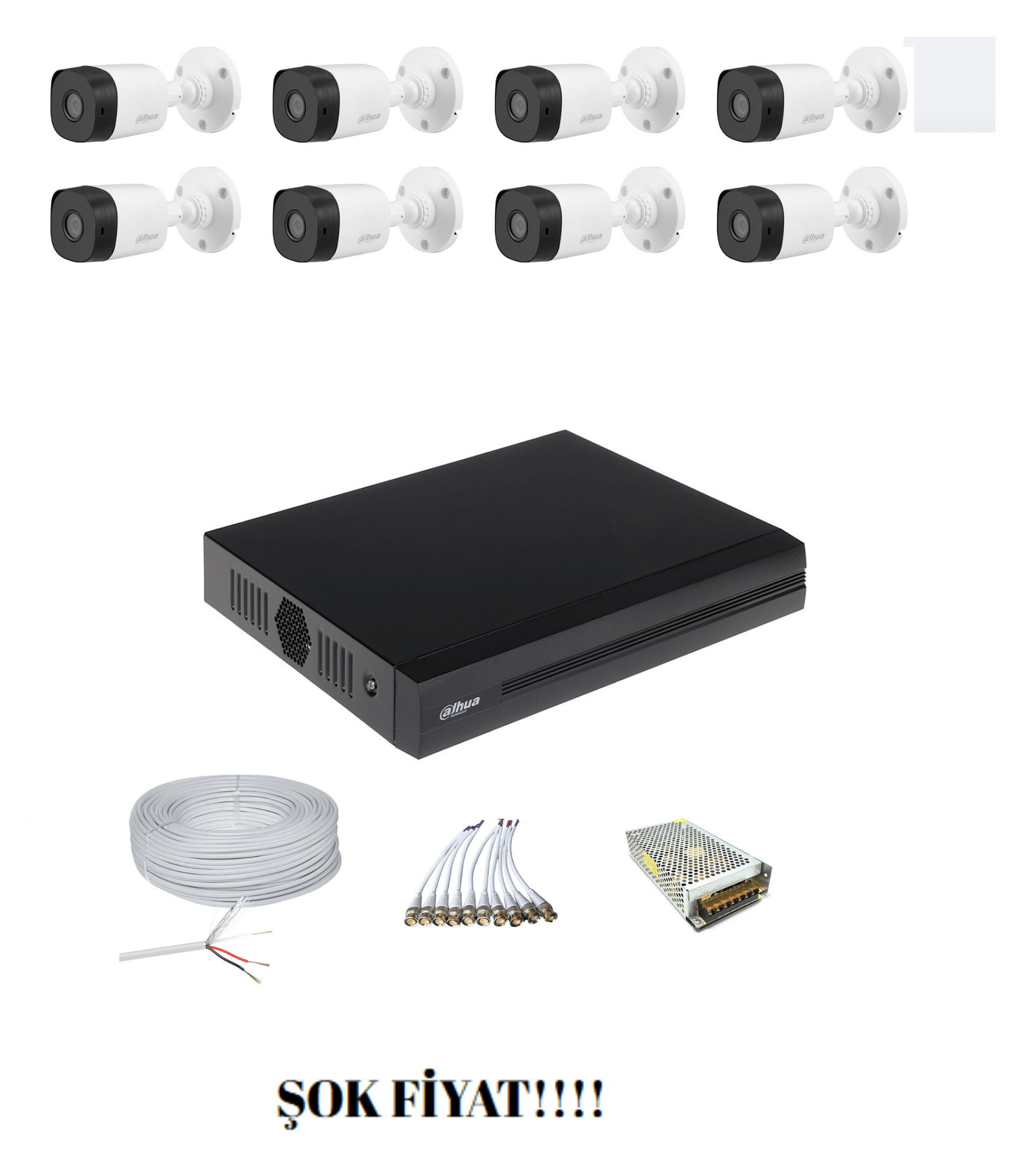 DAHUA 8'Lİ AHD SET