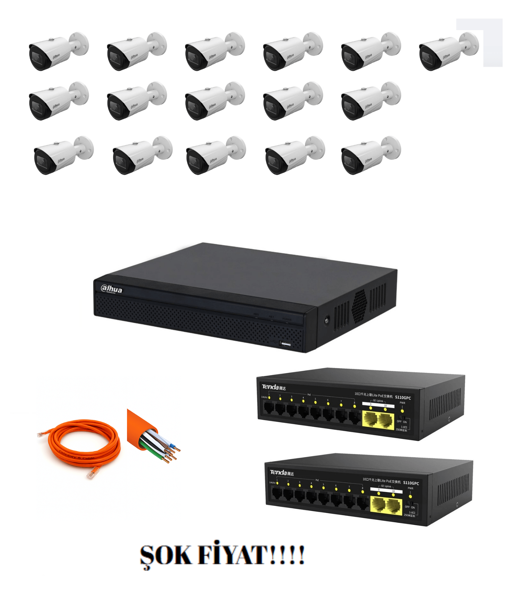 Dahua 16'LI IP set