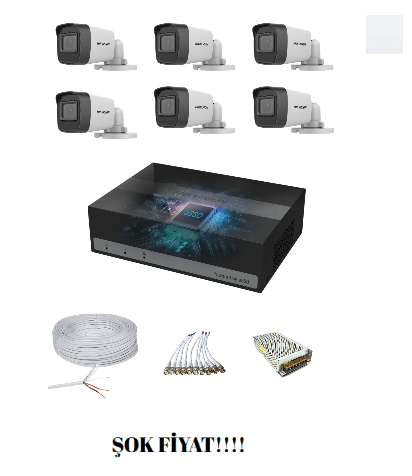 HİKVİSİON 6'LI AHD SET