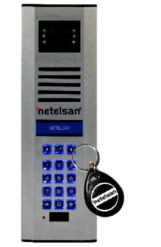Netelsan X Small Kameralı Dijital Tuşlu Kartlı Geçişli Zil Paneli