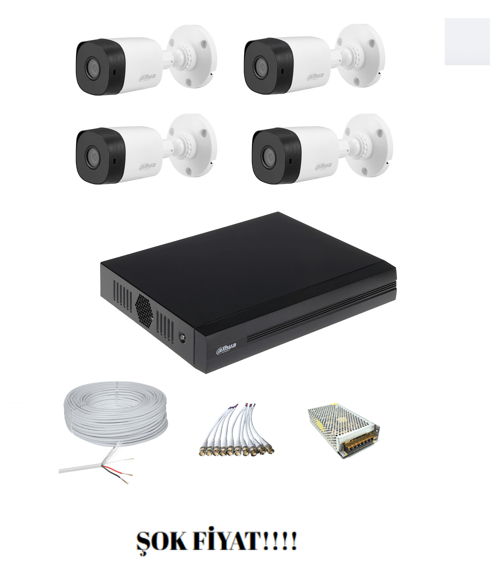 DAHUA 4'LÜ AHD SET