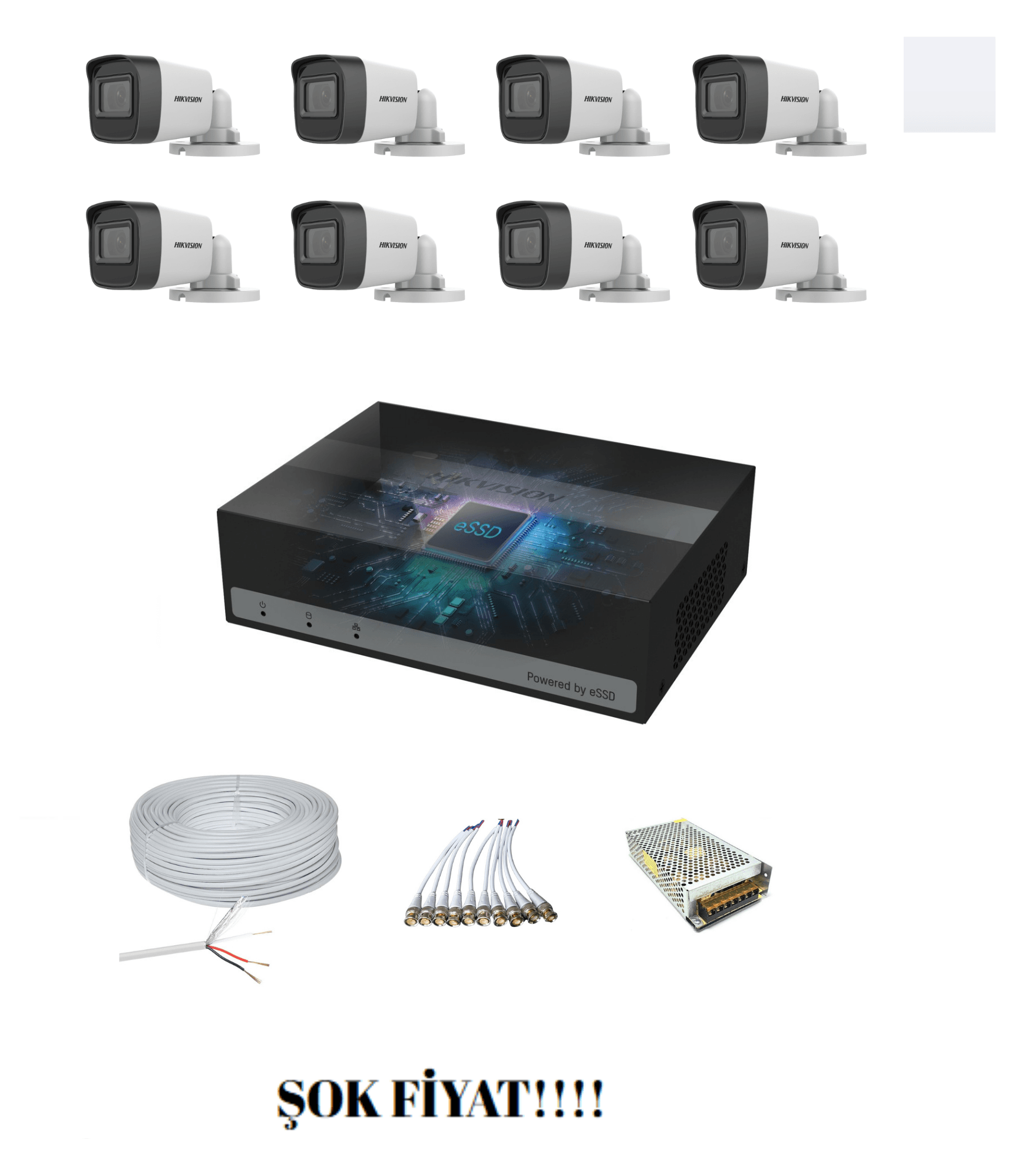 HİKVİSİON 8'Lİ AHD SET