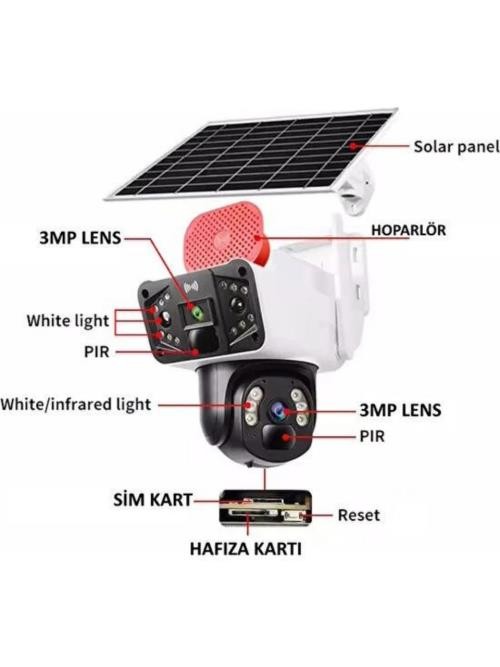 O-KAM 3916 4G 6MP DUAL LENS SOLAR PTZ KAMERA OKAM