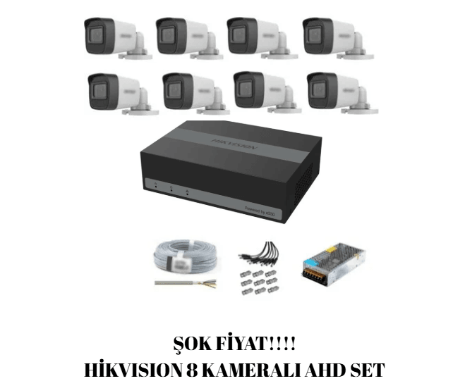 HİKVİSİON 8'Lİ AHD SET